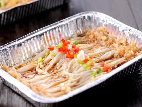 龙安锡纸烤金针菇
